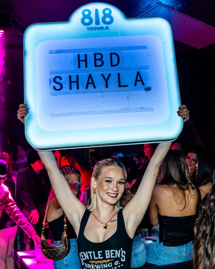 Bottle service experience