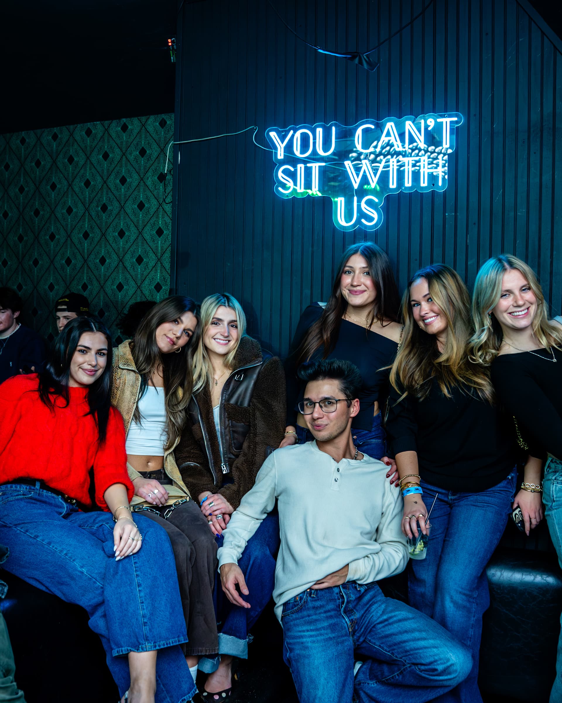 Bottle service lounge crew