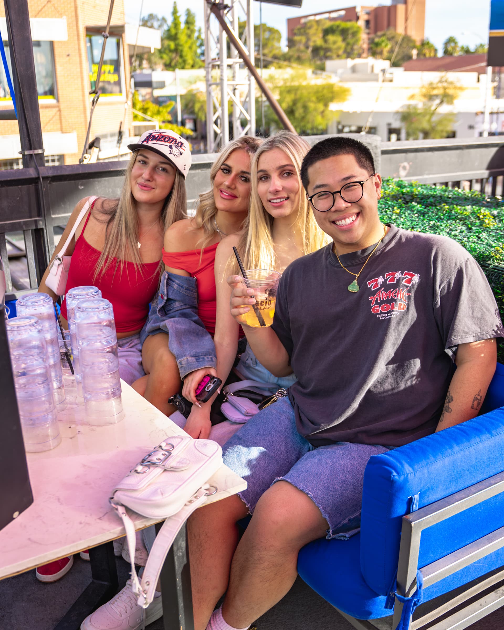 Daytime patio bottle service